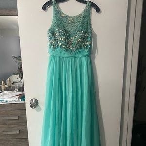 Mint green dress